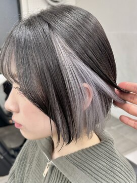 ミーム 原宿 表参道(meme) "インナーカラーホワイト