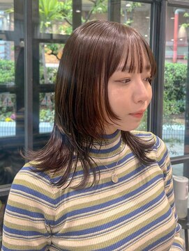 リュミエ ドゥ マッシュ(Lumier de mashu) 【大阪/梅田/茶屋町/中崎町】ウルフ×オリーブグレージュ