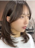 小顔可愛いレイヤーカット×アッシュカラー10代20代30代