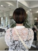 【50代・60代限定】まとまり艶ショートボブ/髪質改善／mami