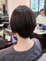 キャラ 池袋本店(CHARA) 白髪ぼかしハイライト◎グレージュショートボブ【池袋/白髪】