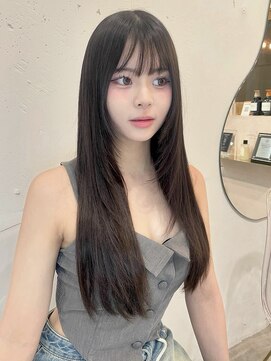 ルームバイシー 新宿(Loom. by Sea) ミニウルフ×アプリコットオレンジ[美髪/韓国]