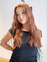 アイティー バイ アルバム 中野店(IT by ALBUM)&nbsp;ロング顔周りレイヤーおくれ毛アプリコットオレンジ_ba523872