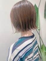 ロンドリゼル 札幌(Lond RiseL)&nbsp;オリーブグレー/前髪/ボブ/マロンベージュ/レイヤーカット/小顔