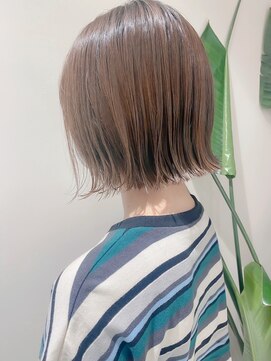 ロンドリゼル 札幌(Lond RiseL) オリーブグレー/前髪/ボブ/マロンベージュ/レイヤーカット/小顔