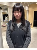 ダークパープル × レイヤーカット
