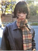 ショート・ボブパーマ/前髪あり/ミニボブ/20代/結べる/内巻き