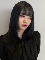 ソラ 広尾店(SORA)&nbsp;ミディアムヘア/レイヤーカット/ブルーブラック