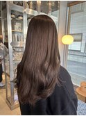 梅雨も綺麗◎ブリーチなしカラーまろやかブラウンロング