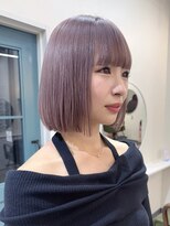 hyon myon/RISEbyREVO 綾瀬店【ヒョンミョン】&nbsp;ハッシュカット/デザインカラー/グレージュ[綾瀬駅/韓国ヘア]