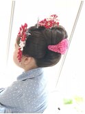キッズ日本髪七五三アレンジ【ヘアアレンジ　袴/立川南/立川】