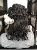 ハーフアップ＊ヘアアレンジ＊ヘアセット＊パーティーヘア