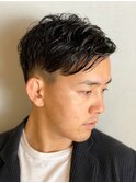 くせ毛風パーマツーブロック
