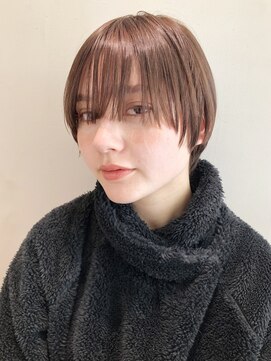 アイティー バイ アルバム 浦和店(IT by ALBUM) シンプルショート_ココアブラウンフリンジウェーブ_37132