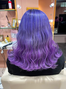 シェリエ(Cherie) ムラサキ/紫/青紫/パープルグラデーション/アッシュパープル