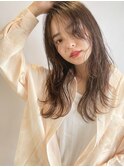 かきあげロング♪透明感カラー20代30代40代大人美人くせ毛風
