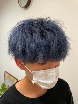 ヘアー ラヴワン 大泉(hair love One) ブルーシルバーマッシュ