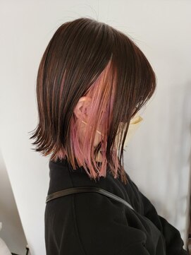 スマイロンナイロン ヘアー(smile on nylon hair) ちらっと青みピンク