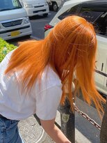 ファイブバイジエクト 堀江(FIVE by The Ect) ライトオレンジ×ミルボンプレミアム髪質改善