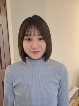 ベルコフレ 玉造店(Belle Coffret) 【bellecoffret】切りっぱなしボブ 内巻き ナチュラル