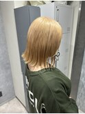 ブロンド ベージュ ハイトーン ブリーチカラー
