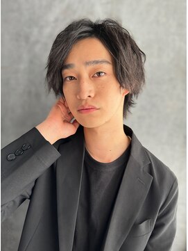 リチュエルアンドモリス プラスエヌ(RITUEL&MORIS+n) 20代30代40代 黒髪×シークレットパーマ#927