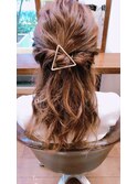 【ＣＨＩＣＣＡ】ねじるだけの10分簡単ハーフアップ♪