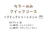 【カラーのみクイックコース】艶髪カラー+ピュアtr＋クイックtr