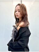 上品レイヤー/艶髪ロング/ブラウンベージュ