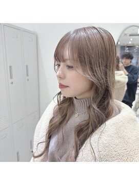 ジーナ 博多筑紫口(Zina) 顔周りカット×オリーブベージュ!【福田 れん】