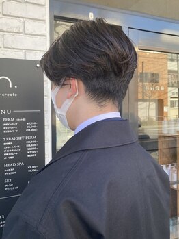 イン(in.)の写真/【扱いやすさ抜群】メンズもお任せ◇経験を積んだスタイリストが再現性抜群の好印象スタイルをご提案♪