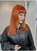 レイヤーカット×ブリーチカラー