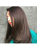 20代30代/艶髪/アッシュブラウン/ワンカールヘア