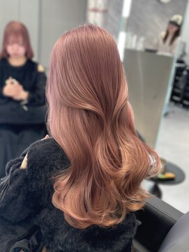 アルドーレフィエロ シンサイバシ(Ardore fiero shinsaibashi) ハイトーンも可愛いピンクベージュ☆【小山田繭】20代30代40代