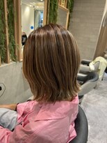 イメージア 町田店(IMAGE A) くびれミディアムハイライトブラウン@30代40代50代60代