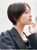 表参道大人ショートボブ顔周りレイヤーカットくびれショート30代