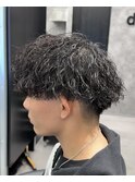 刈り上げマッシュ×ツイストスパイラルパーマ