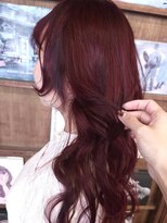 ブロック ジャポン(bloc japon)&nbsp;深みダークレッドとアクセントカットで映える秋色ヘア