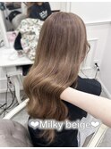 ブリーチあり ミルキーベージュ♪