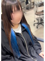 アーチフォーヘア 心斎橋店(a-rch for hair)&nbsp;色落ちを考えたインナーブルー