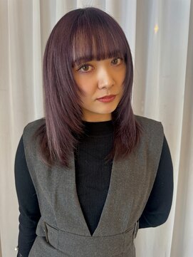 【顔周りレイヤー】ラベンダーピンク