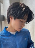 〈k27〉メンズパーマブリーチフェードツーブロックスパイラル