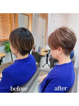 ステラバイケンジ 藤沢(STELLA by KENJE) 白髪ぼかし細めハイライト30代40代50代【藤沢　藤沢駅】