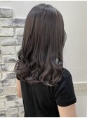大人ガーリー/ダークアッシュ/似合わせカット/ミディアムレイヤ