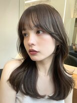 POCKET郡山安積店 ショートカットレイヤーカット髪質改善縮毛矯正【4月1日OPEN予定】&nbsp;着物ヘア/ダークアッシュ/ミディアムレイヤーカット/郡山