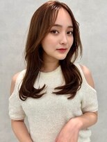 アッシュ 成瀬店(Ash)&nbsp;ワンカールミディ×ベージュブラウン