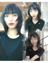 アフロートリノ(AFLOAT Leino) 顔周りレイヤーが可愛い レイヤーカット ミディアムレイヤー