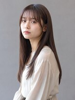 トリニティ(trinity) シースルーバング・縮毛矯正・オイルストレート・グレージュ