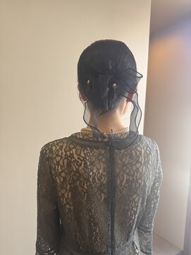 ユートゥイーズ 鎌倉(U too e's) 《U鎌倉/髪質改善》リボンアレンジ/お呼ばれ/結婚式/ヘアセット