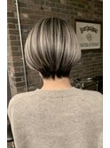 バレイヤージュ　ショートスタイル